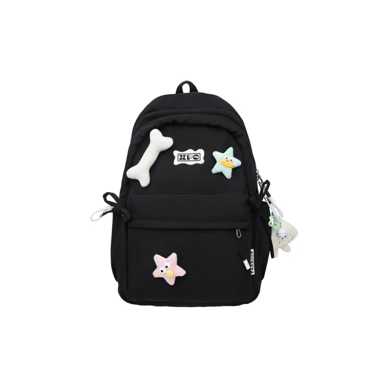 YUANTUZHE Nylon Backpack Women's Pink White Black Purple Yellow Green-3