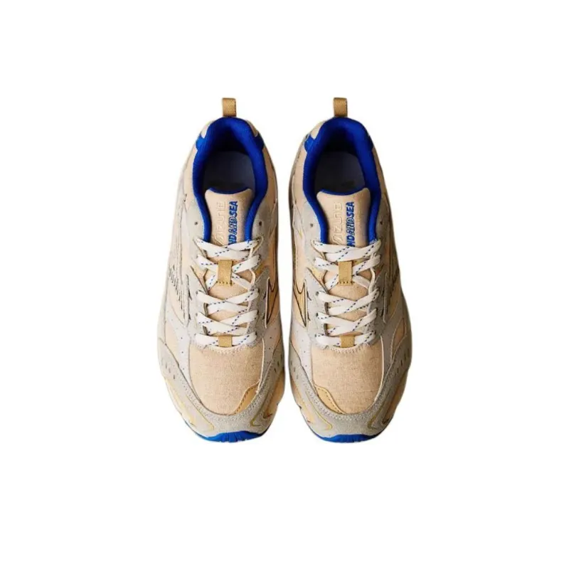 WIND AND SEA x Mizuno Anti Slip Wear Resistant Low Top Casual Running Shoes Unisex Light Brown-1