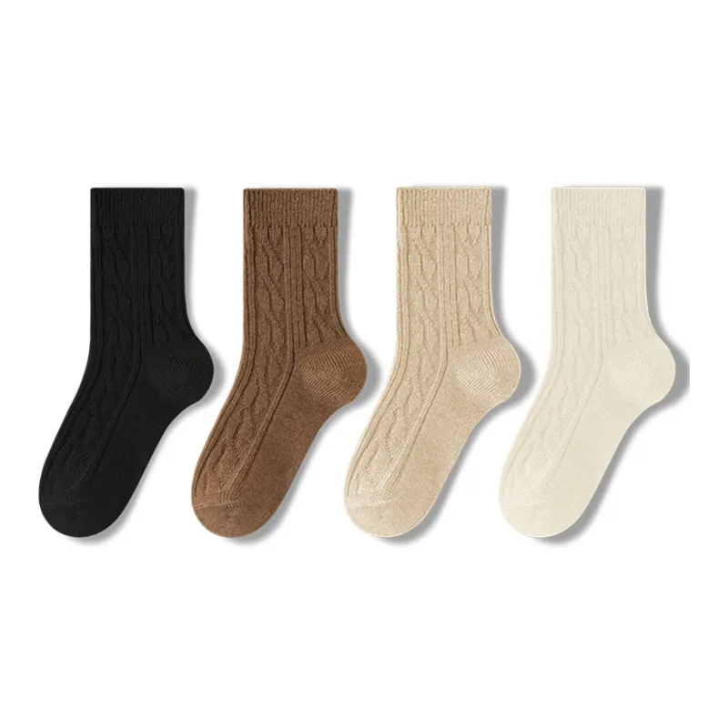 JIAZINI Mid Calf Socks Unisex 4 Pack-6