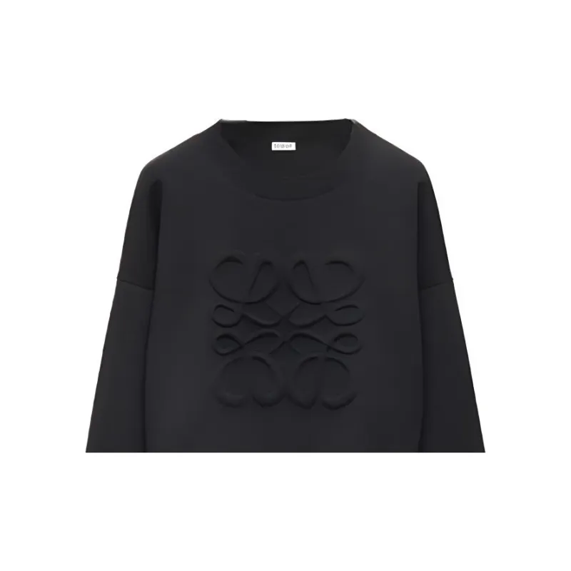LOEWE Anagram motif Cropped Jumper-3