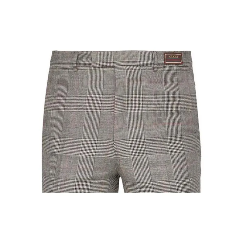 GUCCI Prince Of Wales Tailored Trousers-3