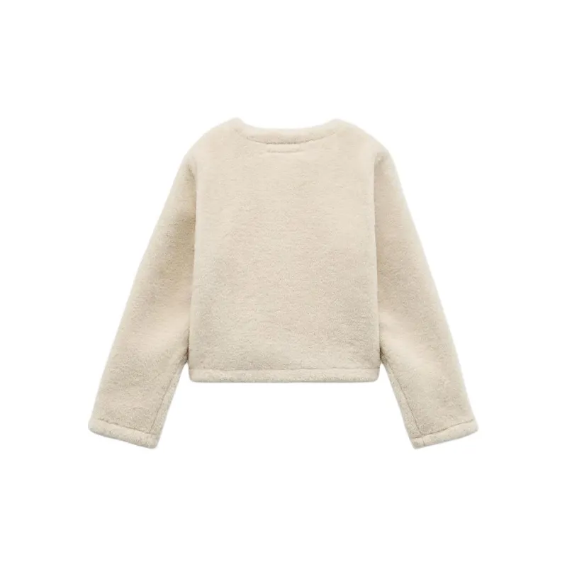 ZARA Jackets & Coats Women's Beige-1