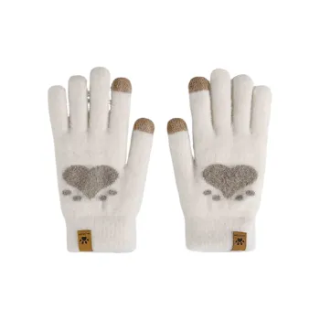 Yalu Acrylic Knit Gloves Unisex