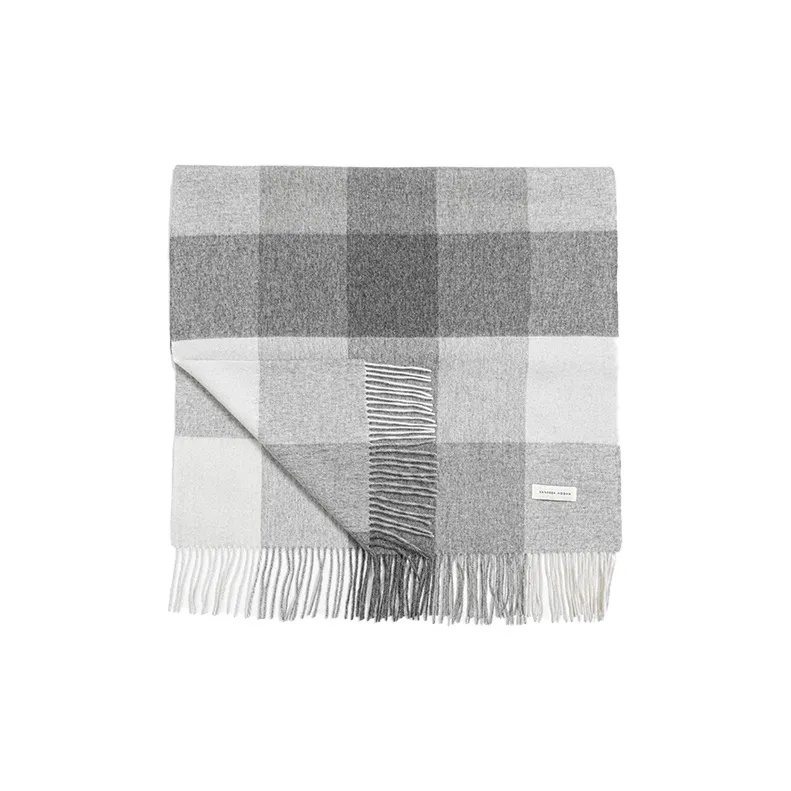 VANESSA HOGAN 100% Australian Wool Plaid Plush Yarn Shawl Cloak Unisex-1