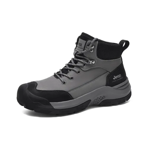 Jeep Martin Boots Men Gray Army Green Khaki