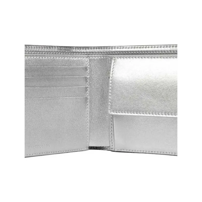 Balenciaga ESSENTIAL Cow Leather Coin Purses Wallets Men's Black & Gray-3