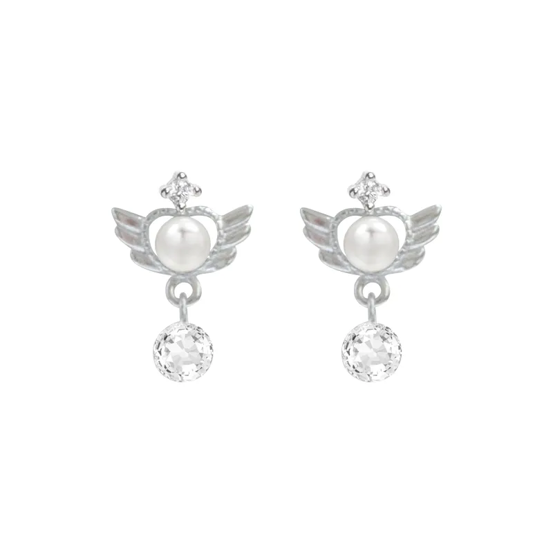 UX S999 Sterling Silver Anti Allergy Fringe Earrings Women's-0