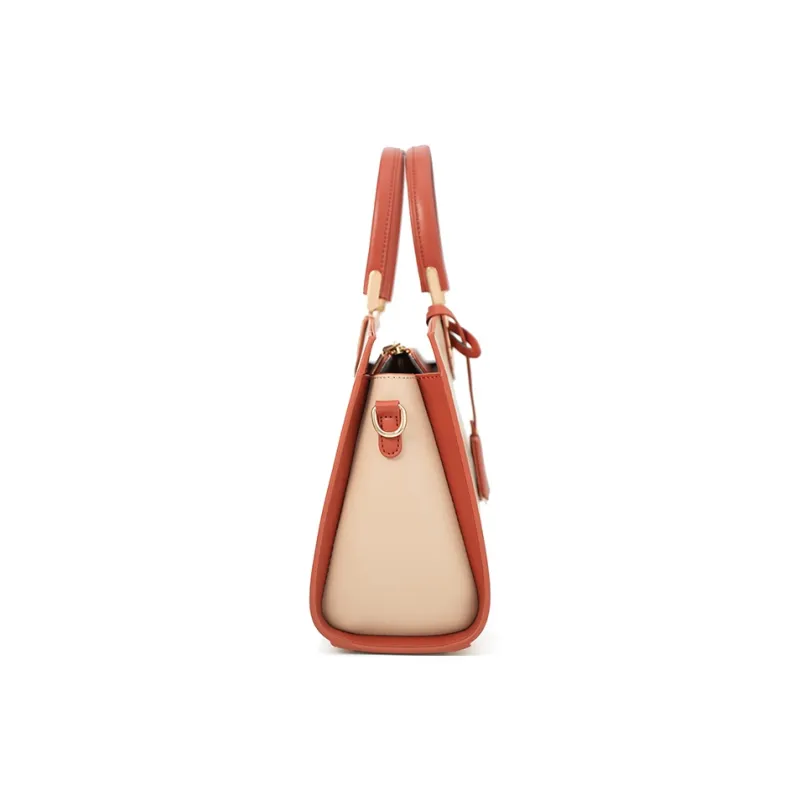 Vigno Synthetic Leather Mommy Bag Crossbody Handbag Regular Women's Apricot/Blue-53