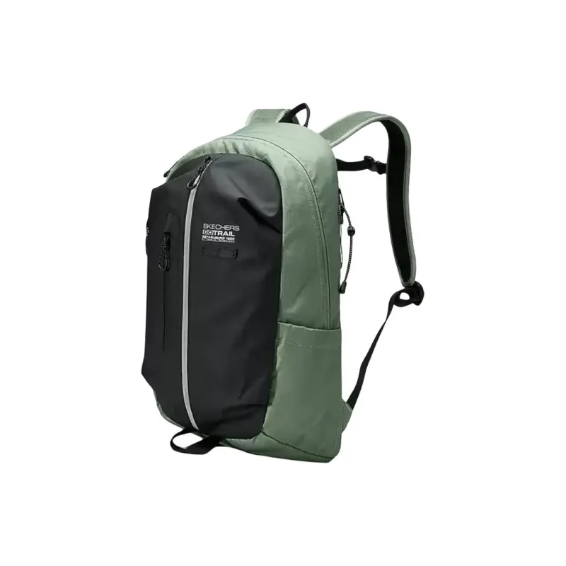 Skechers Fabric Backpack Regular Unisex Black & Orchid Green-1