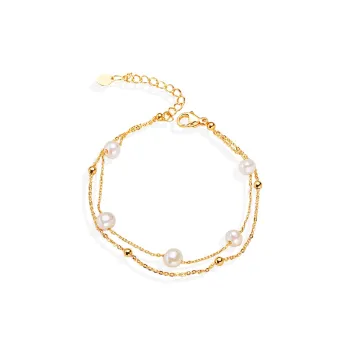 HAPPY BEAN Freshwater Pearl Bracelets Women's
