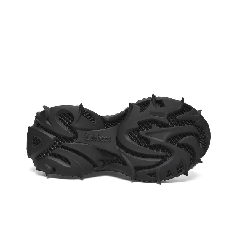 Cabbeen Low Top Chunky Sneakers Men's Black-5