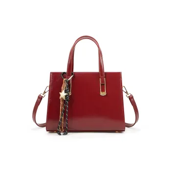 Vigno Synthetic Leather Shoulder Bag Crossbody Bag Handbag Regular Women's Red/Black/Elephant Gray/Coffee/Olive Green
