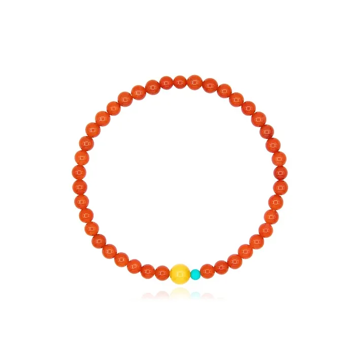 Fuxin Southern Red Agate Bracelets Women's-0