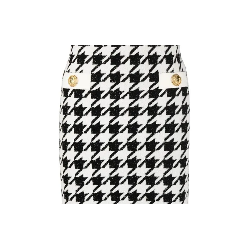 BALMAIN Casual Long Skirts Women's Black-4