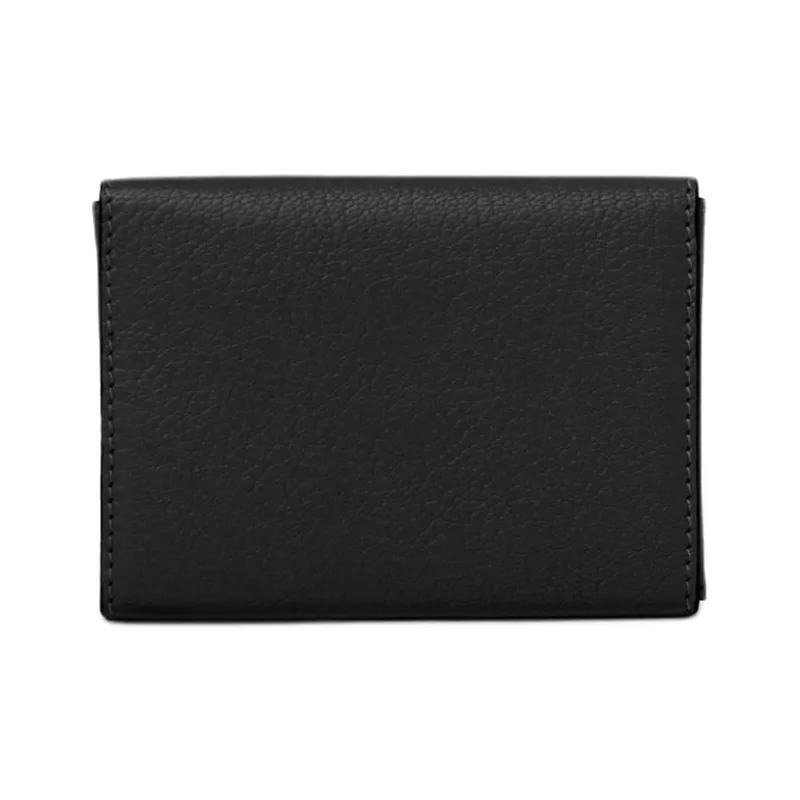 Chloe Grain Goatskin Card Holder Women's Black-3