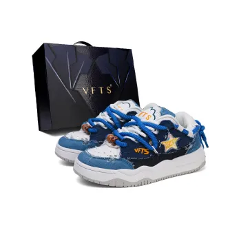 VFTS Slip Resistant Cushioning Abrasion Resistant Low Top Skateboard Shoes Unisex