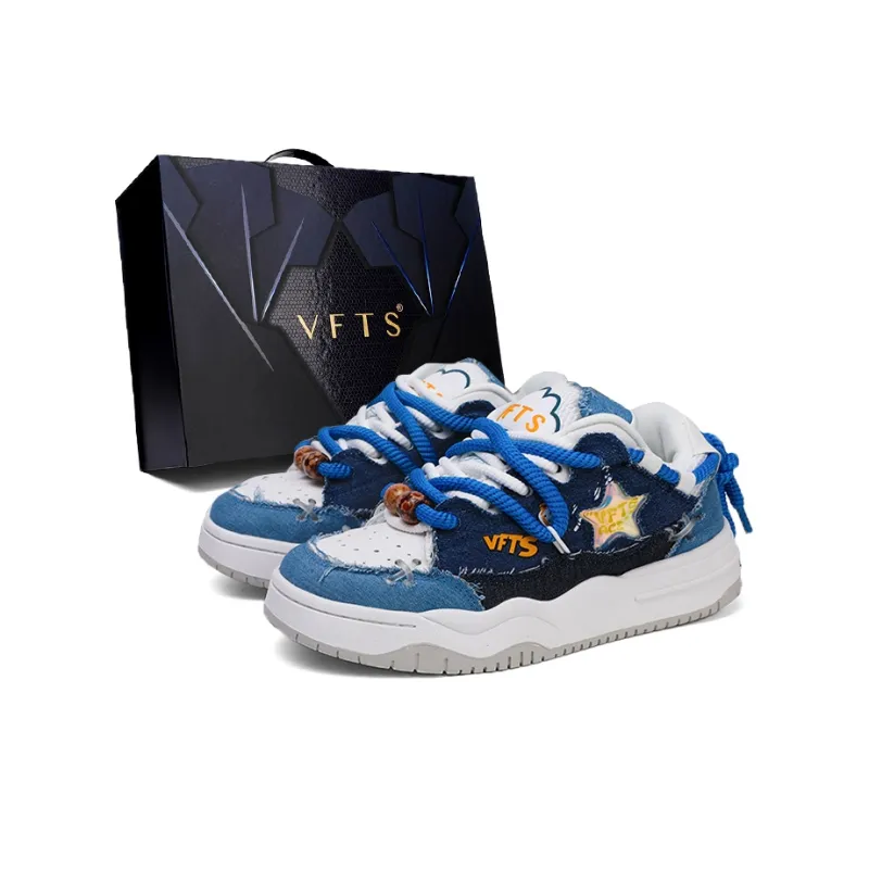 VFTS Slip Resistant Cushioning Abrasion Resistant Low Top Skateboard Shoes Unisex-0