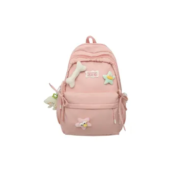 YUANTUZHE Nylon Backpack Women's Pink White Black Purple Yellow Green
