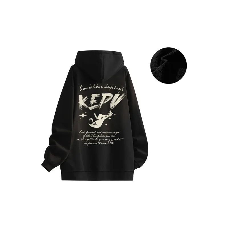 Kepu Fleece Lined Hoodies & Sweatshirts Unisex-17