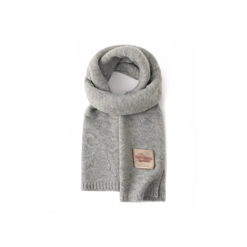 FREE RABBITⅡ Fall And Winter Solid Color Atmosphere Enhancing Warm Versatile Scarf Unisex-8