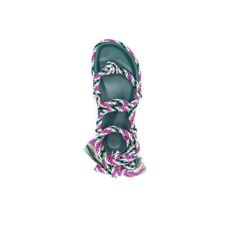 ISABEL MARANT Erol Rope Sandals-4