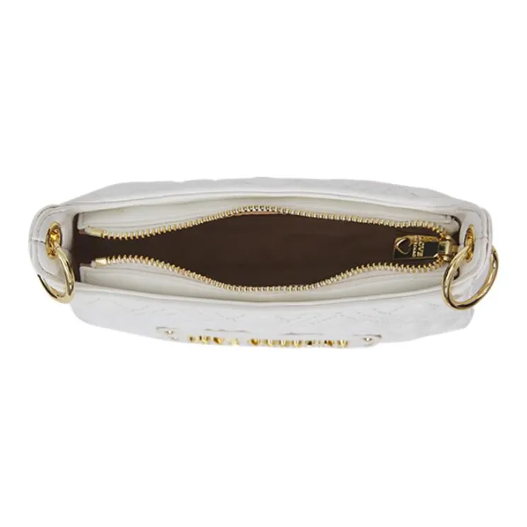 LOVE MOSCHINO Synthetic Leather Portable Crossbody Bag Shoulder Bag Mini Women's White-4