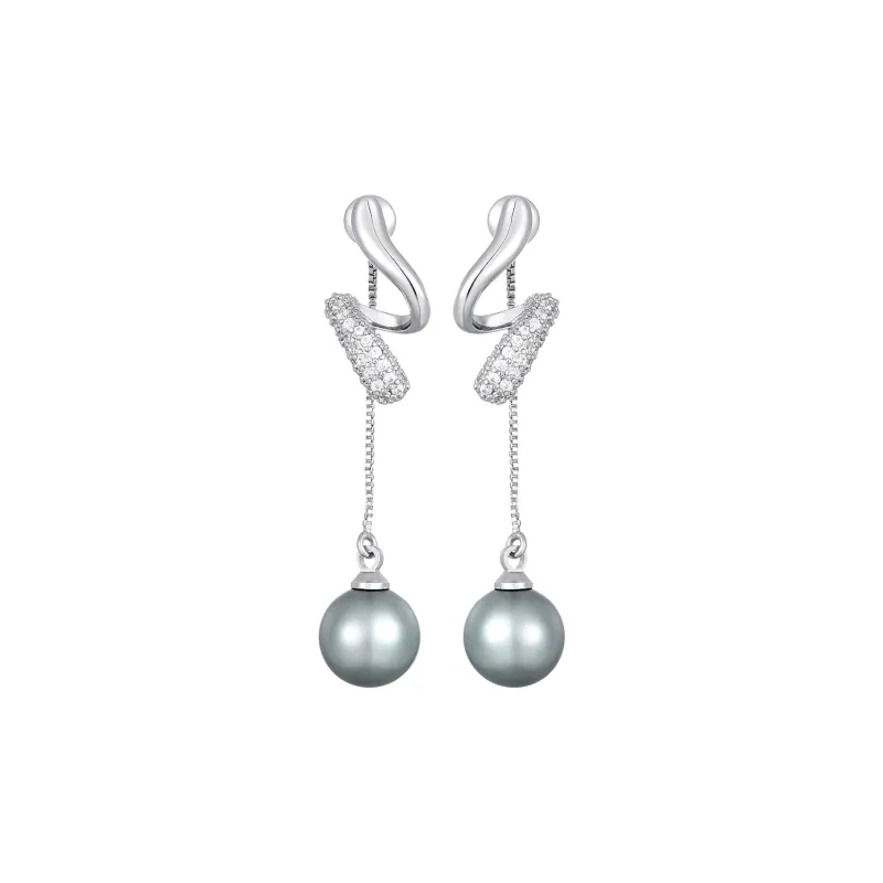 MISS XIA JWY S925 Silver Stud Stud Earrings Women's-0