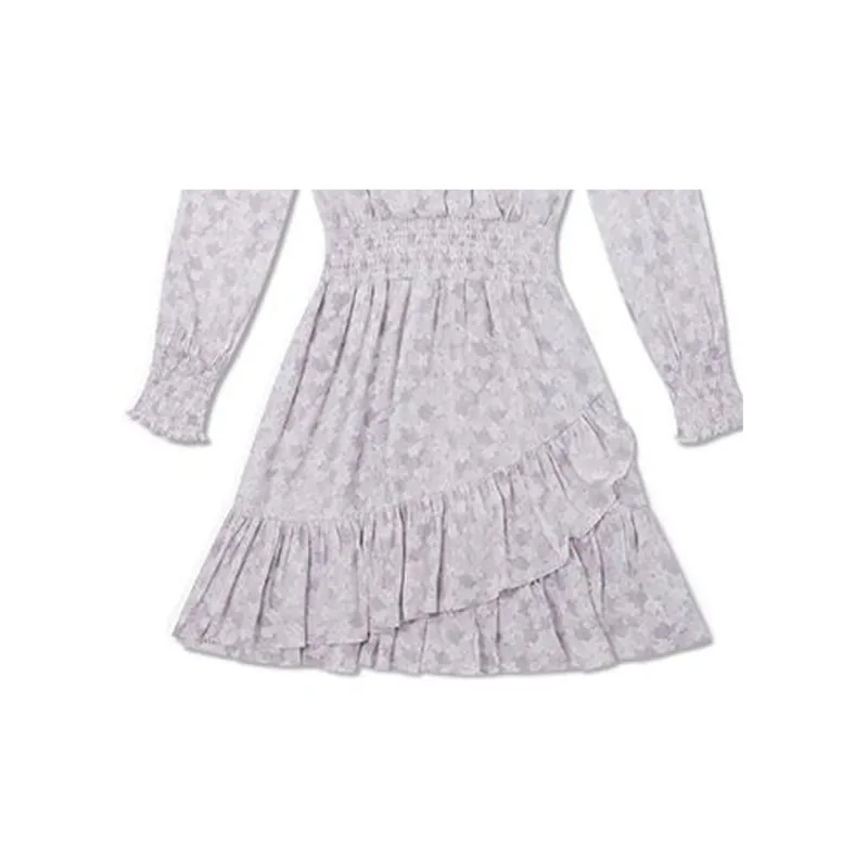 MICHAEL KORS SS22 Long Sleeved Dress Women's Purple-3