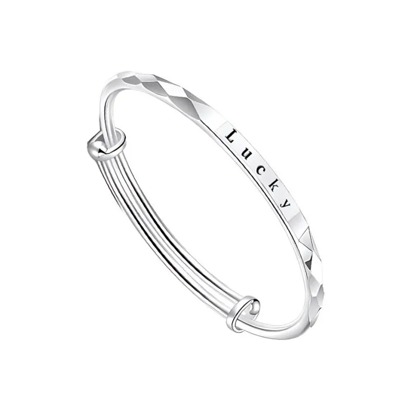 CHIC ZONE 999 Fine Silver Bangles Women's-0