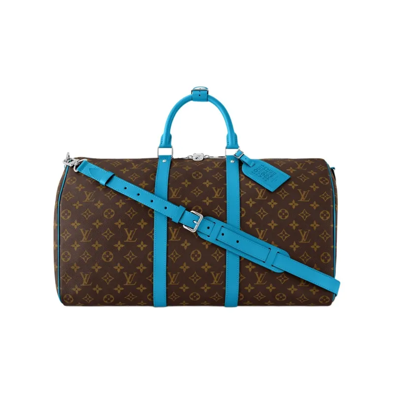 LOUIS VUITTON Bandoulière Travel Bags Brown & Sky Blue-0