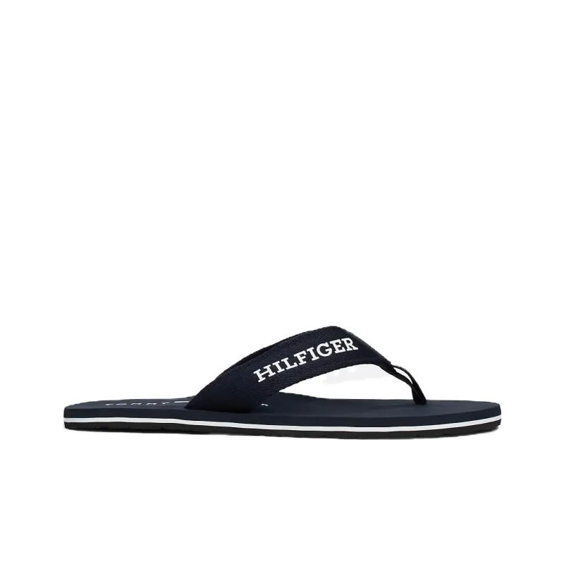 Tommy Hilfiger Slip Resistant Flip Flops Men's Dark Blue-1