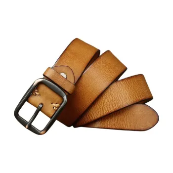 JEANSWEST Cow Leather Leather Belts Men's 3.8cm