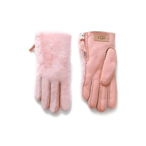 UGG Sheepskin Knit Gloves Unisex Multicolor