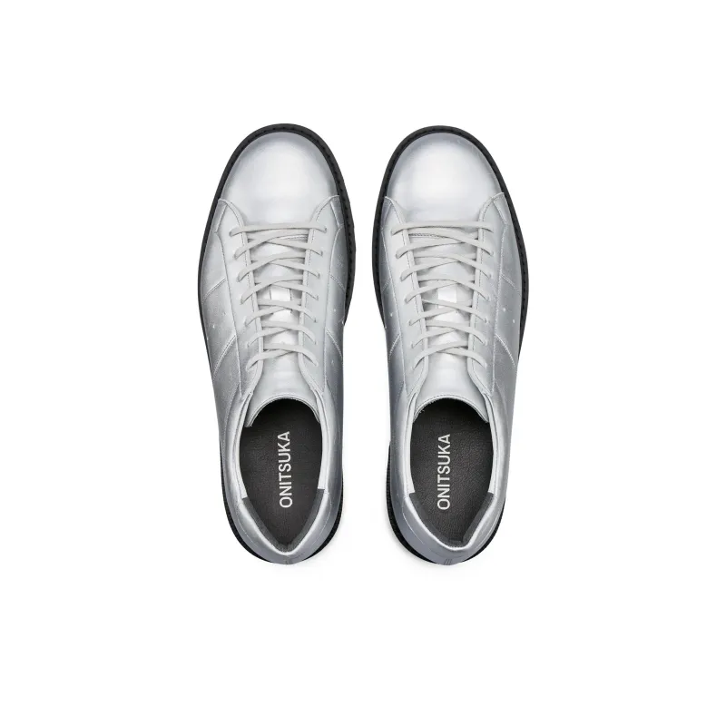 Onitsuka Tiger Court T Anti Slip Wear Resistant Low Top Casual Shoes Unisex Silver Black-3