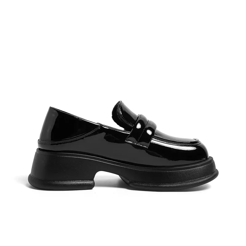 HUANQIU Loafers Women's Black-7