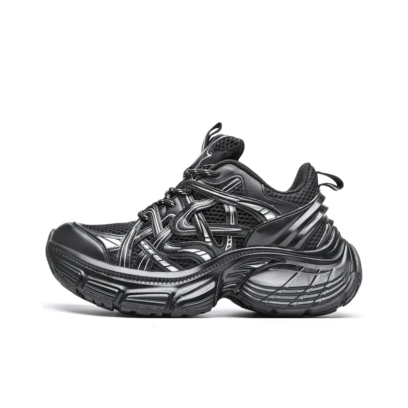 ORD Impact Resistant Wear Resistant Lightweight Breathable Slip Resistant Low Top Chunky Sneakers Unisex-8