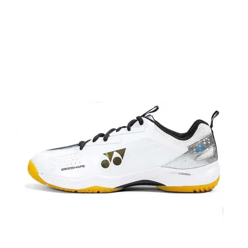 YONEX Power Cushion Breathable Support Balance Lightweight Rebound Low Top Badminton Shoes Unisex Black White