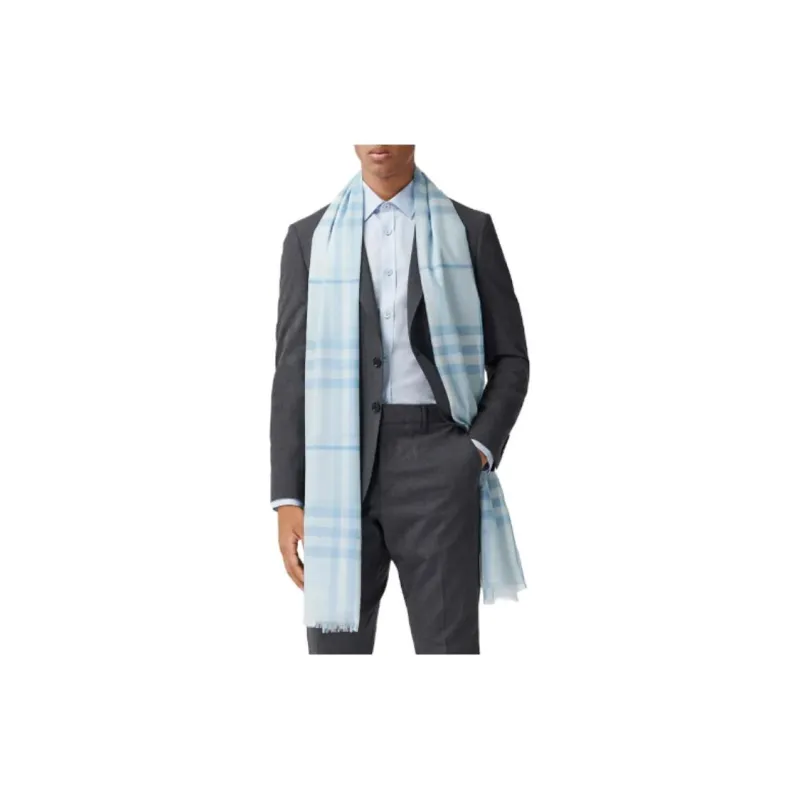 Burberry Checked Wool Scarf-4