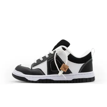 Shionpo Skateboard Shoes Unisex Low Top White Black
