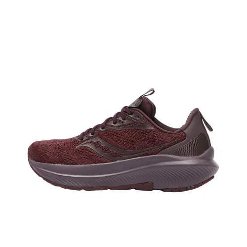 Saucony Anti Slip Wear Resistant Low Top Casual Running Shoes Women's Purple