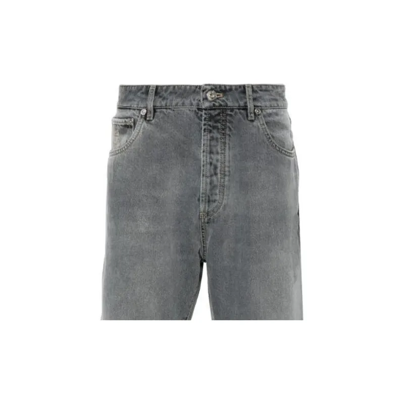 Brunello Cucinelli Logo Patch Denim Jeans-5