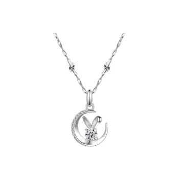 Kim Heng Hee S999 Fine Silver With Moissanite Necklaces Women's