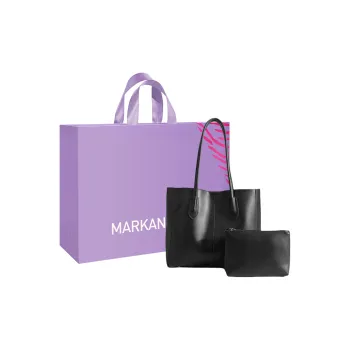 MARKANGARO PU Tote Women's Coffee/Black