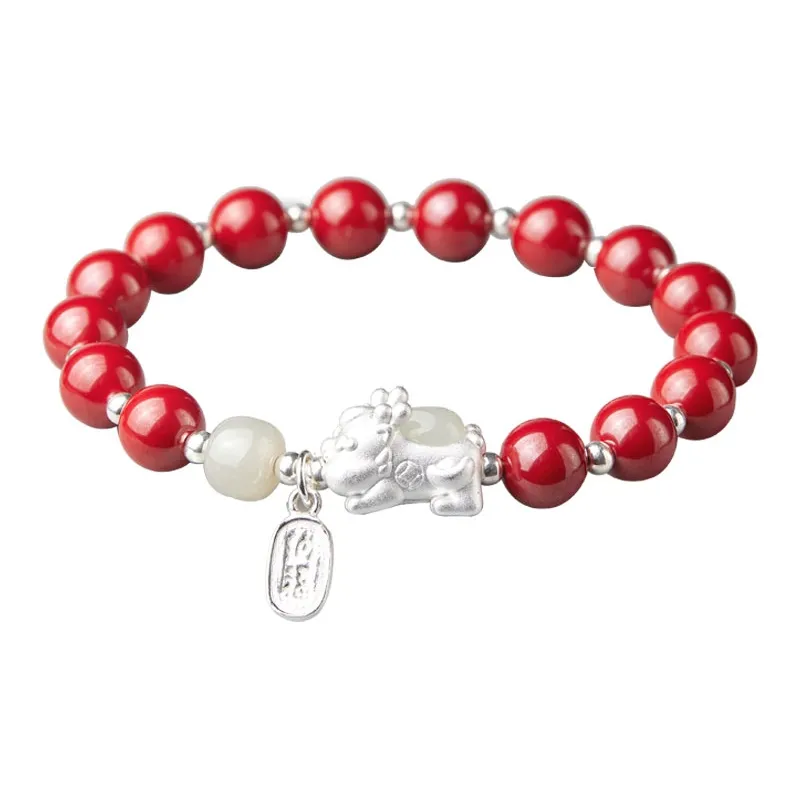 Moonstone Edge Obsidian Bracelets Unisex-6