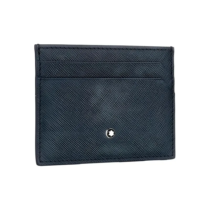 MONTBLANC Leather Wallet Men's Blue-1