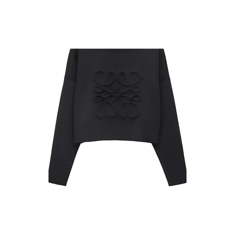 LOEWE Anagram motif Cropped Jumper-4