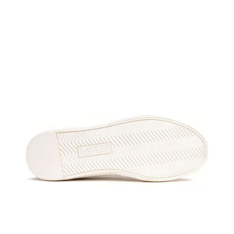 Polo Ralph Lauren Low-Top Stylish Skateboarding Shoes Women's White-5