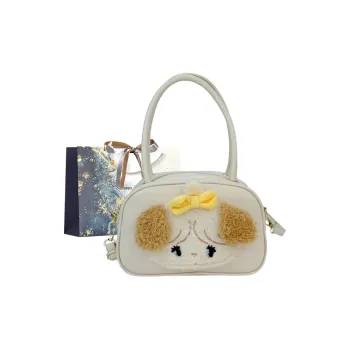 Iman's House PU One Shoulder Handbag Women's White/Pink/Brown/Black