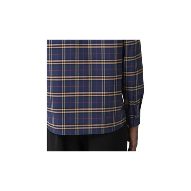 Burberry Shirts Men Blue-5