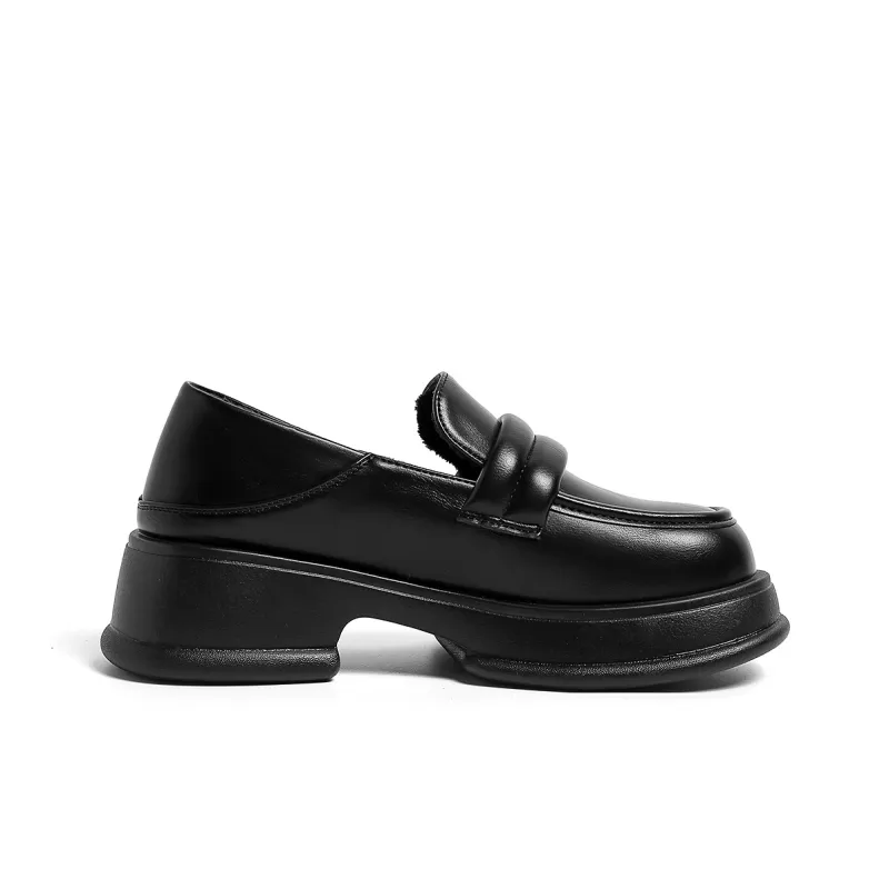 HUANQIU Loafers Women's Black-1